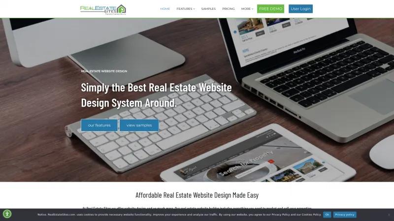 Homepage of Real Estate Sites