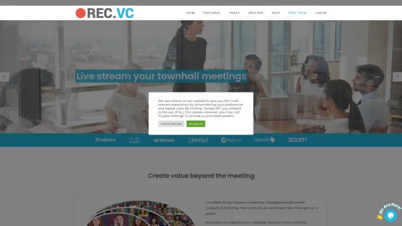 Homepage of REC.VC