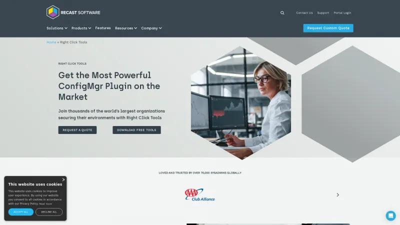 Homepage of Right Click Tools