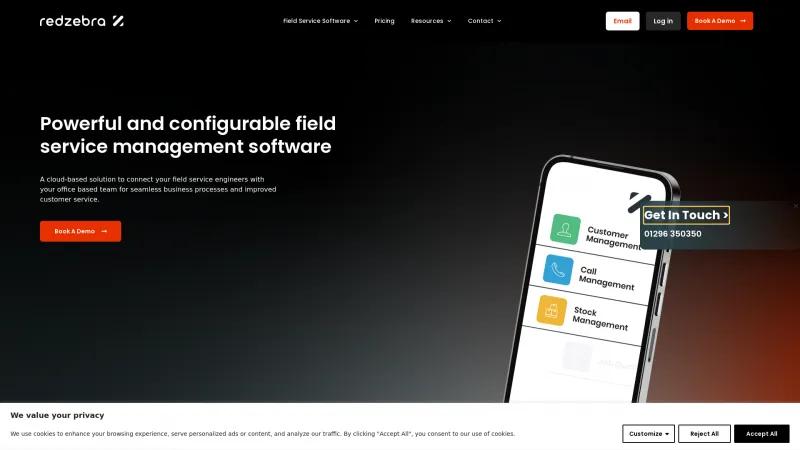 Homepage of Call2Field