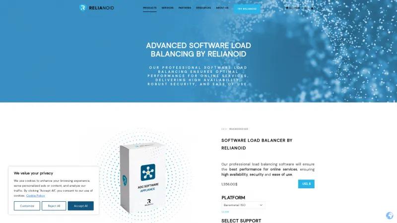 Homepage of Relianoid