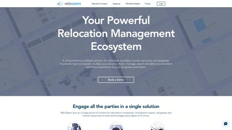 Homepage of ReloTalent