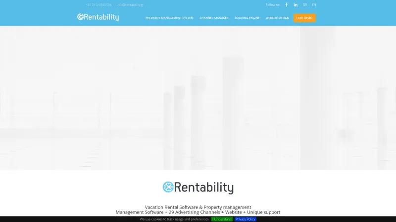 Homepage of Rentability