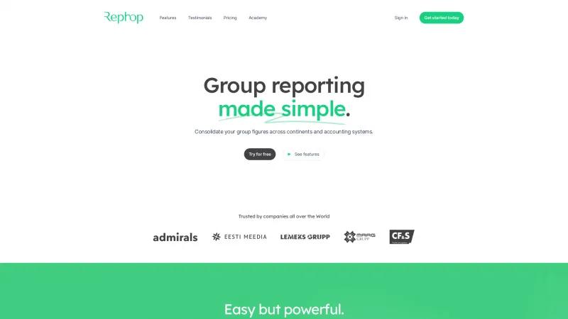 Homepage of Rephop