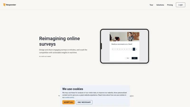 Homepage of Responster