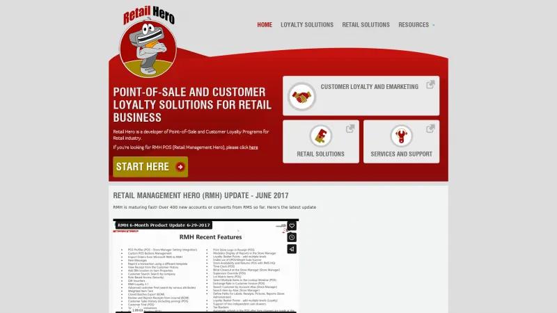 Homepage of RMH Loyalty