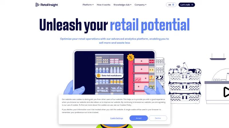 Homepage of Retail Insight