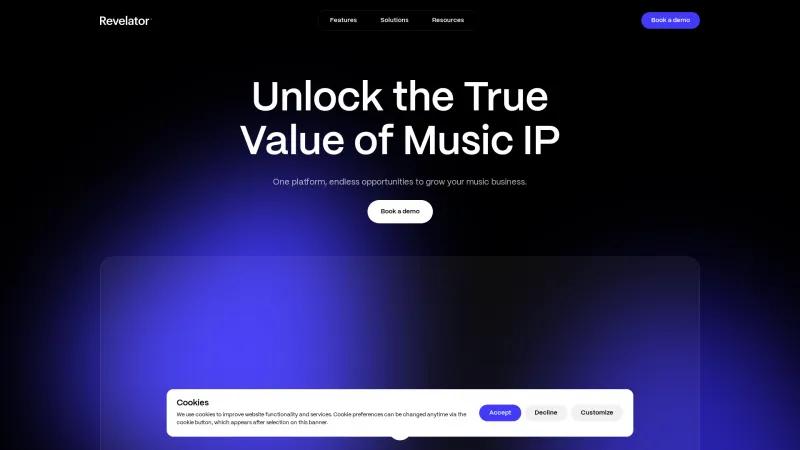 Revelator: The Ultimate All-in-One Platform for Music Business Success Homepage of Revelator