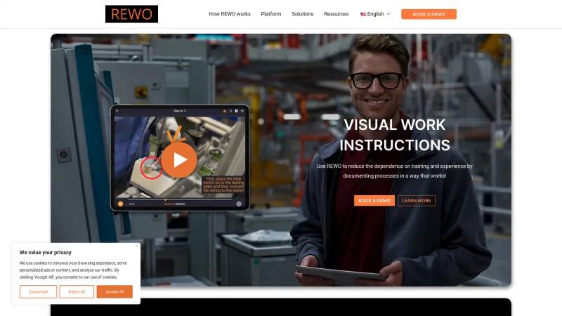 Homepage of REWO