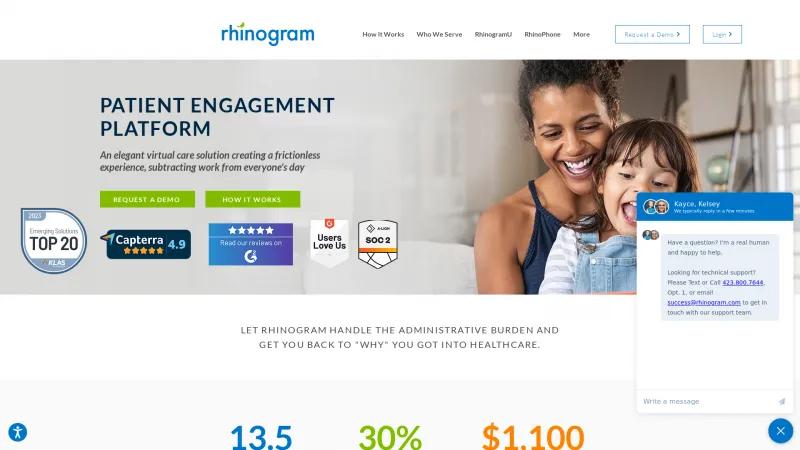 Homepage of Rhinogram