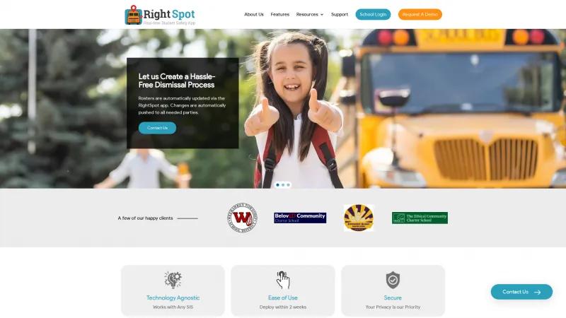 Homepage of RightSpot