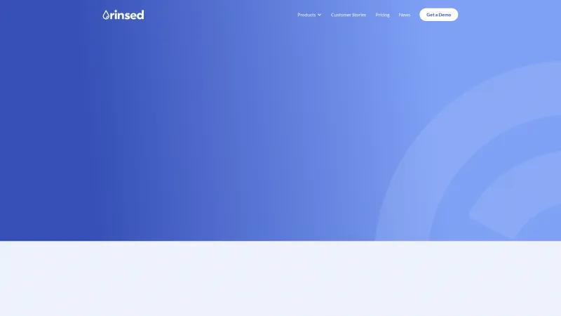 Homepage of Rinsed