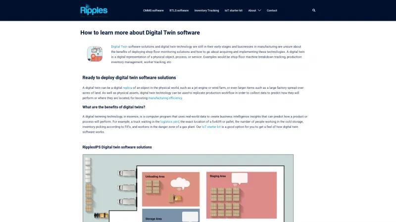 Homepage of Ripples IoT