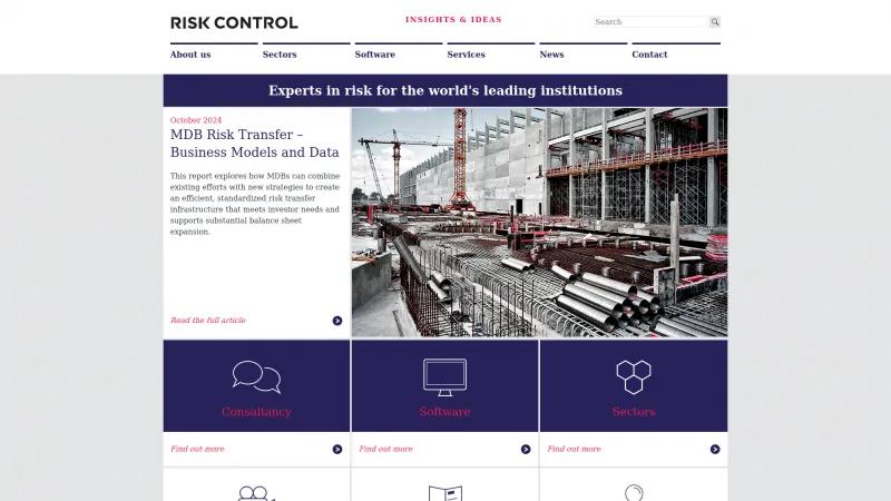 Homepage of Risk Controller