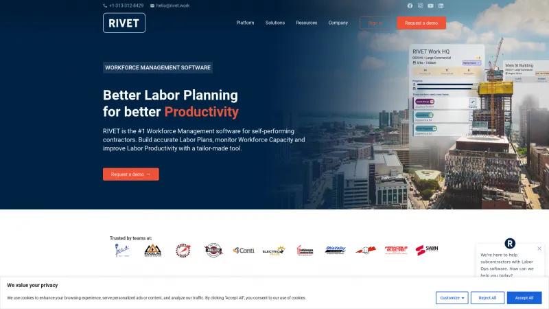 Homepage of RIVET