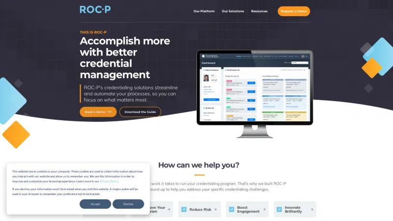 Homepage of ROC-P