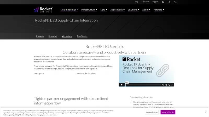 Homepage of Rocket TRUcentrix