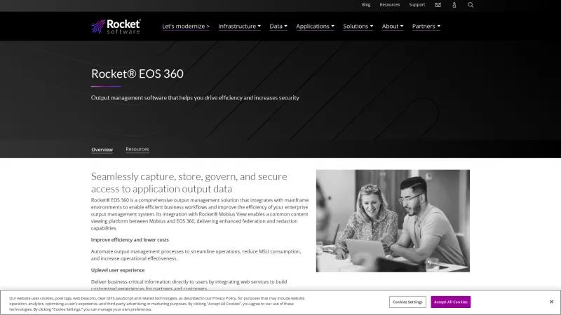 Homepage of Rocket EOS 360