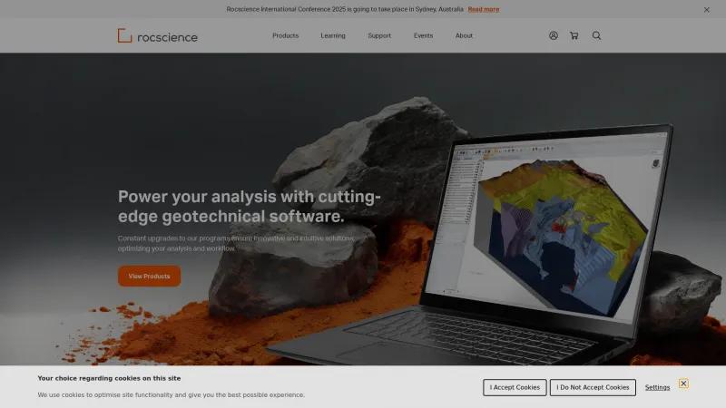 Homepage of Rocscience