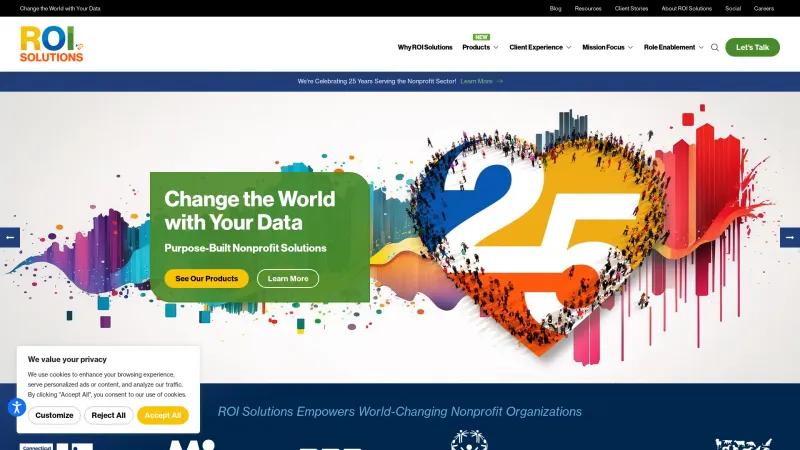 Homepage of Revolution CRM