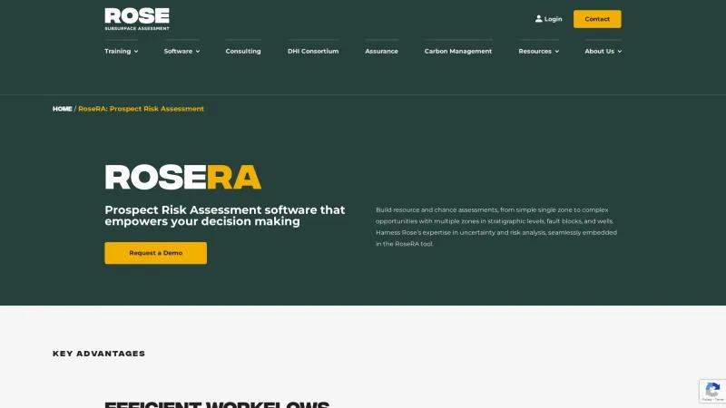 Homepage of RoseRA