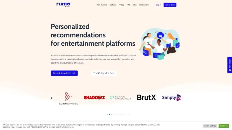 Homepage of Rumo