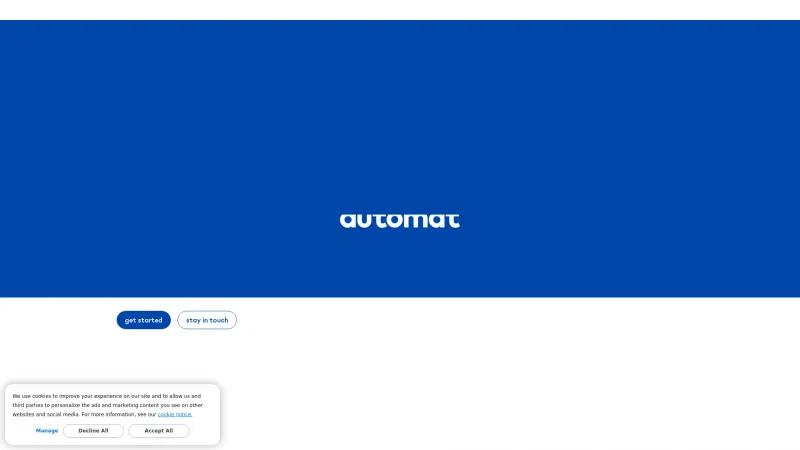 Homepage of Automat