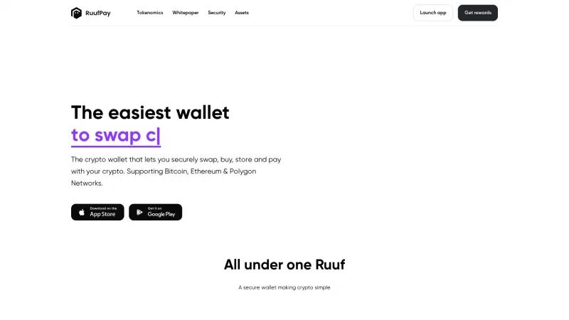 Homepage of RuufPay