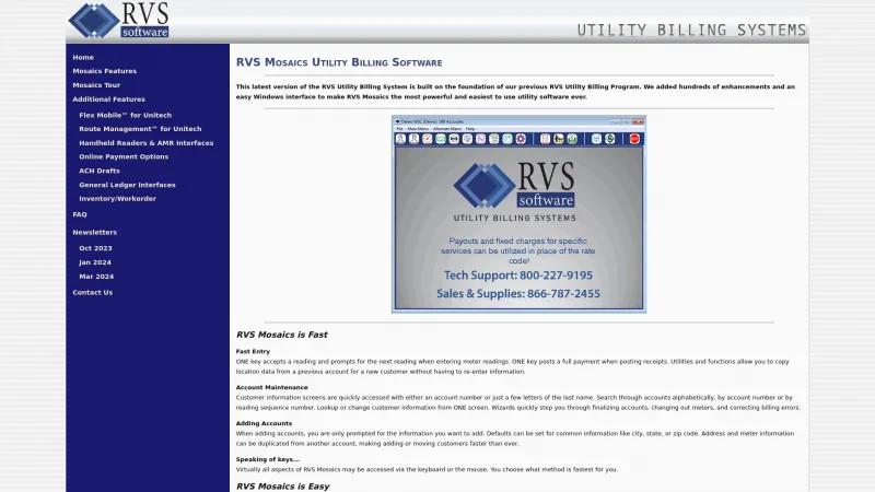 Homepage of RVS Mosaics