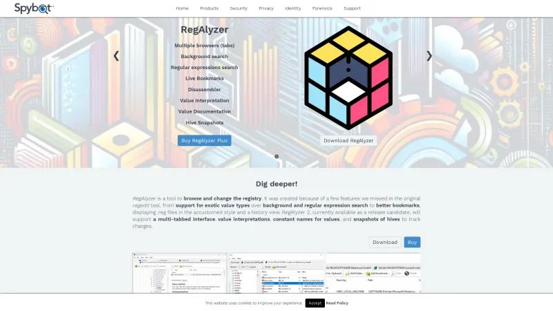 Homepage of RegAlyzer