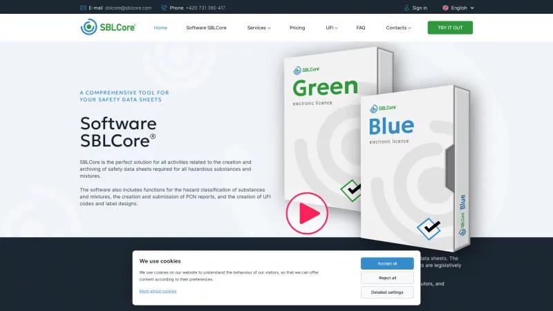 Homepage of SBLCore