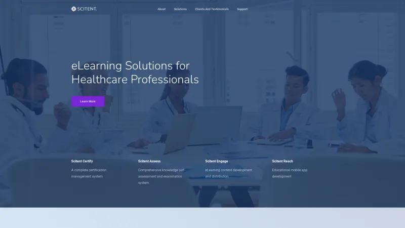 Homepage of PROPEL eLearning