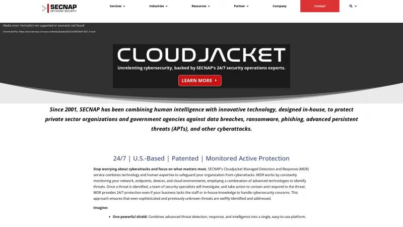 Homepage of CloudJacketXi