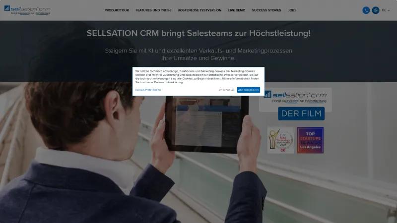 Homepage of SELLSATION