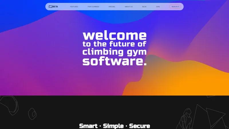 Homepage of BETA Climbing