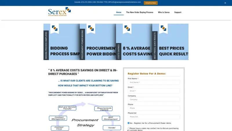 Homepage of Procurement Power