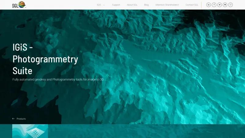 Homepage of IGiS Photogrammetry Suite