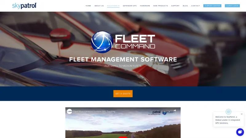 Homepage of Fleet Command