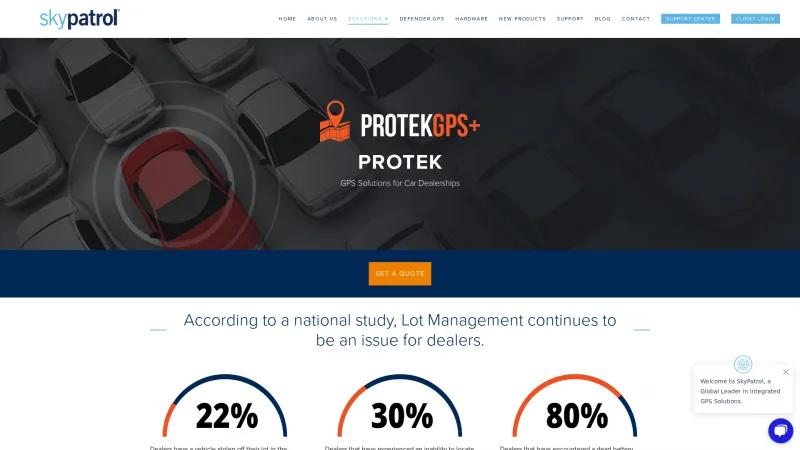 Homepage of Protek GPS