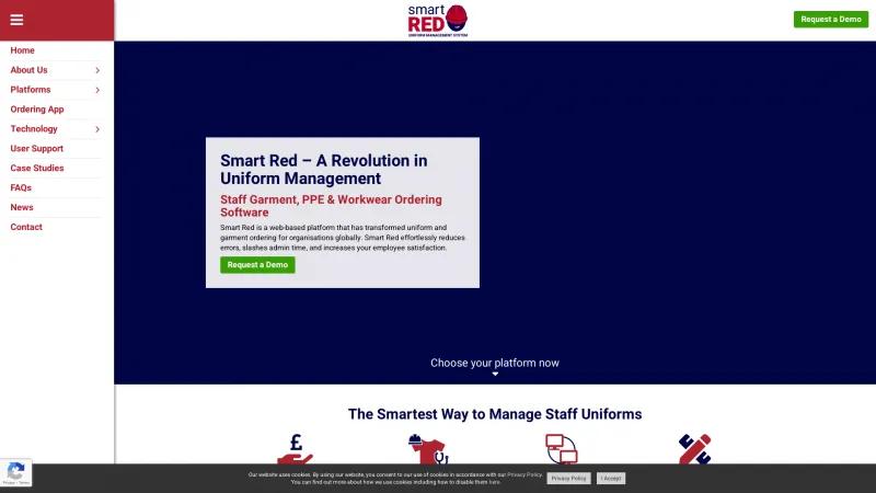 Homepage of Smart Red