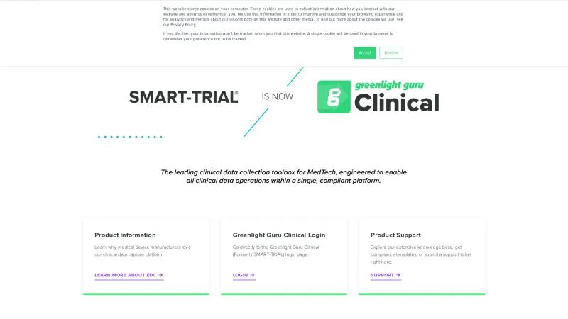 Homepage of SMART-TRIAL