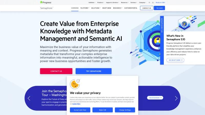 Homepage of Smartlogic Semaphore