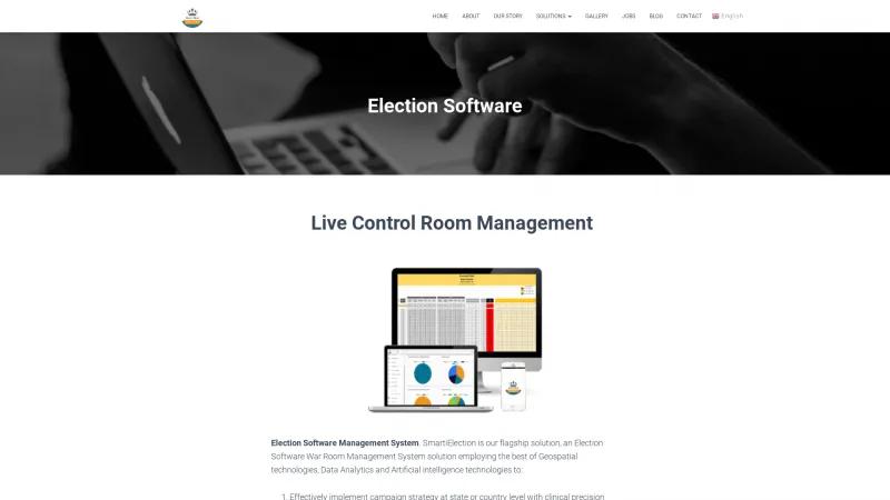 Homepage of SmartiElection