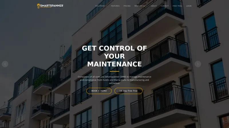 Homepage of Smartspanner