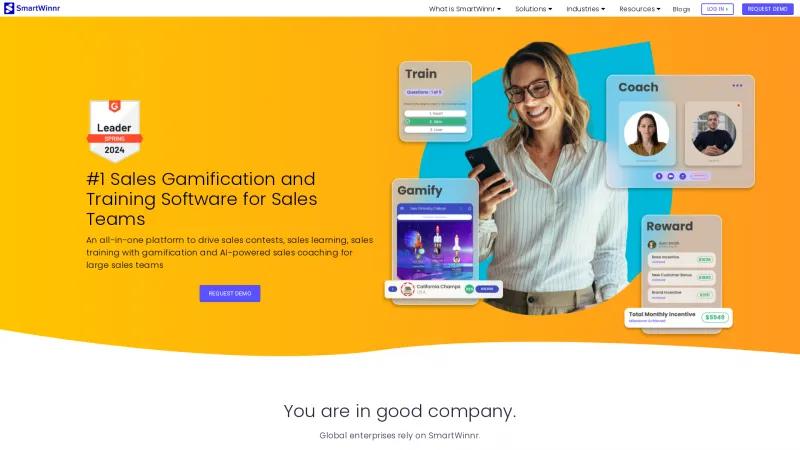 Homepage of SmartWinnr