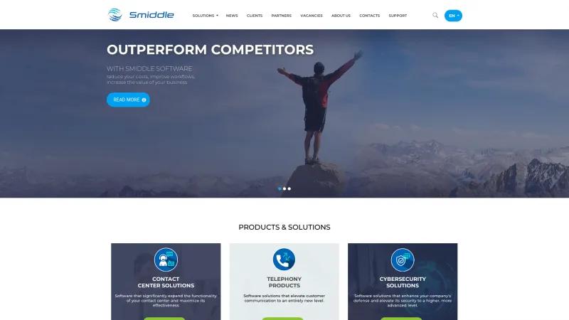 Homepage of Smiddle