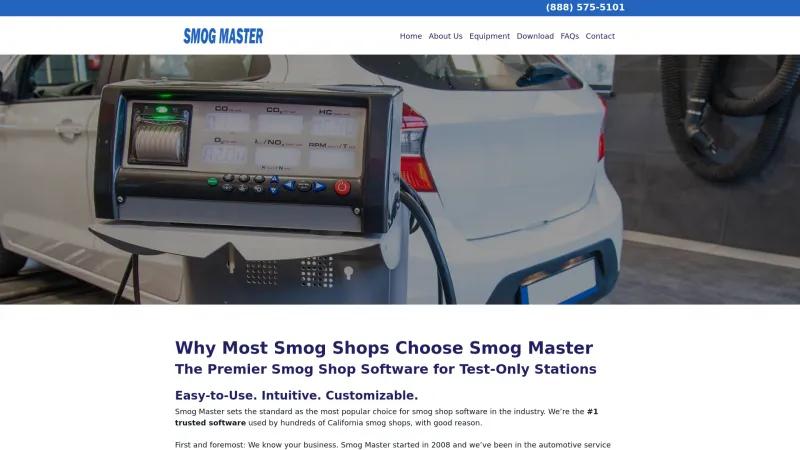 Homepage of Smog Master