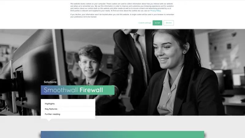 Homepage of Smoothwall Firewall