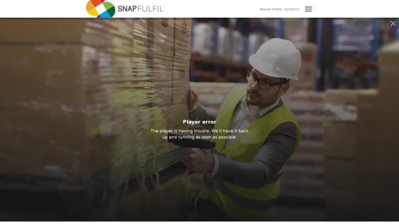 Homepage of SnapFulfil WMS