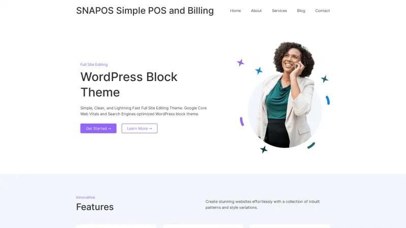 Homepage of SNAPOS